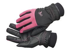 HC LASTEN SOFTSHELL RATSASTUSKÄSINEET,MUSTA-FUKSIA